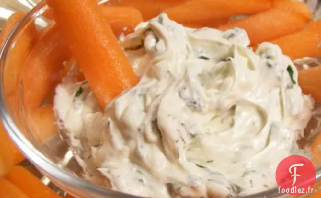 Trempette au Fromage à la Crème et à la Coriandre