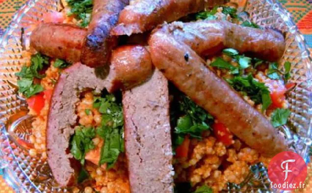 Salade De Couscous Tunisien Aux Saucisses Grillées