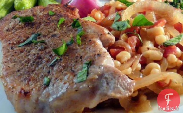 Côtelettes de Porc Épicées à la Poêle
