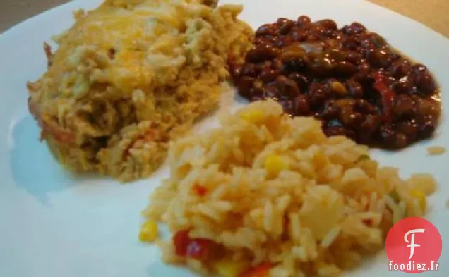 Piments faibles en Gras (Piments) Casserole Rellenos