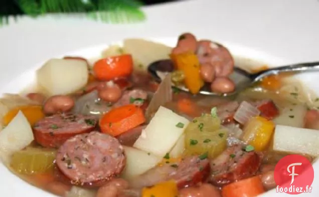Soupe de Haricots avec Saucisse et Plus - Saveurs du Sud-Ouest - Nutritif