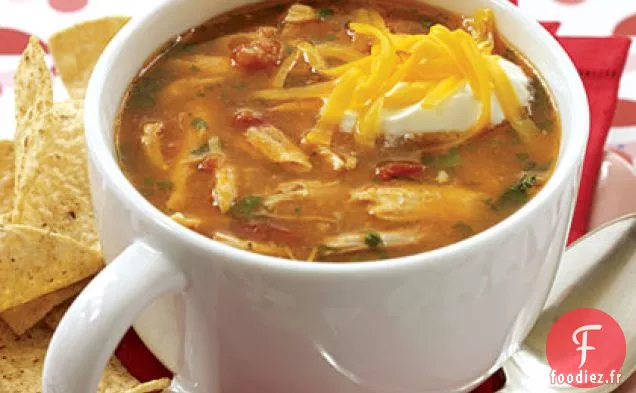 Soupe de Tortilla au poulet et au maïs