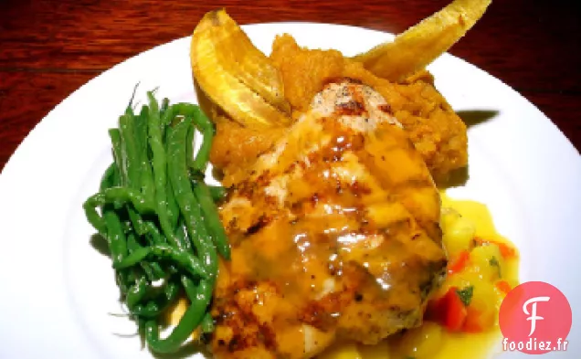 Poulet Au Chili Avec Salsa À L'Ananas