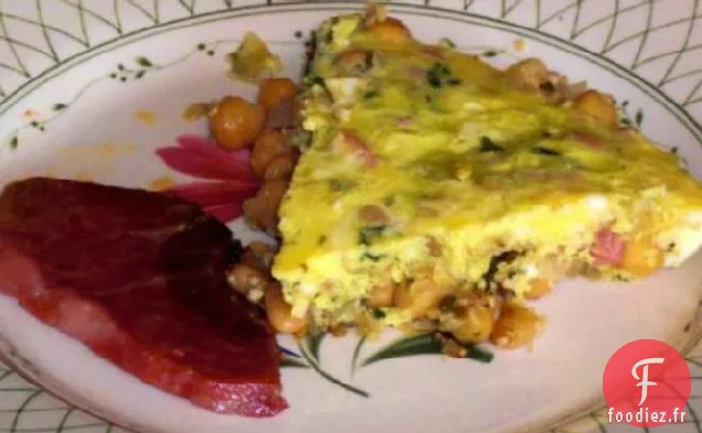 Omelette Portugaise aux Haricots et à l'Ail
