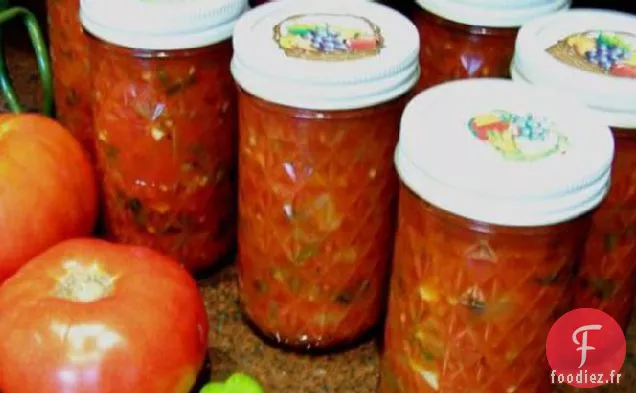 En conserve l'été dans une salsa!