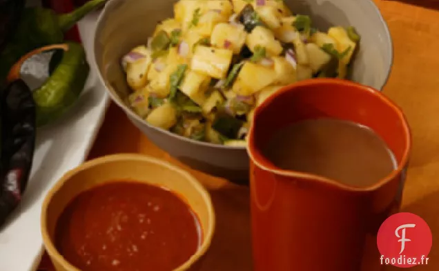 Salsa d'Ananas et Poblano Rôti
