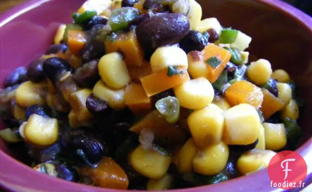 Relish de Haricots Noirs et de Maïs