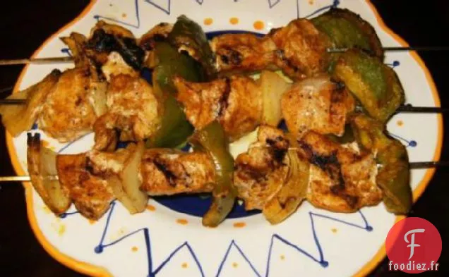 Brochettes de Poulet Épicées Marocaines