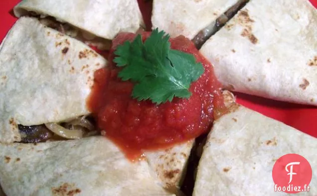 Quesadillas aux Champignons, Saines