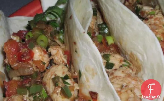 Tacos Au Poulet Aux Tomates Carbonisées