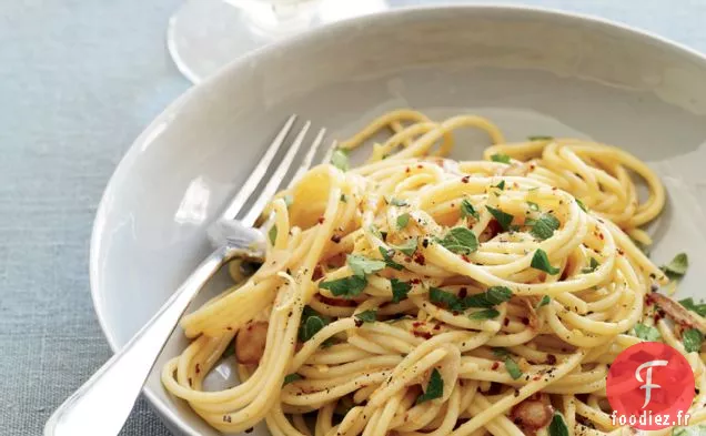Spaghetti à la Carbonara aux Anchois