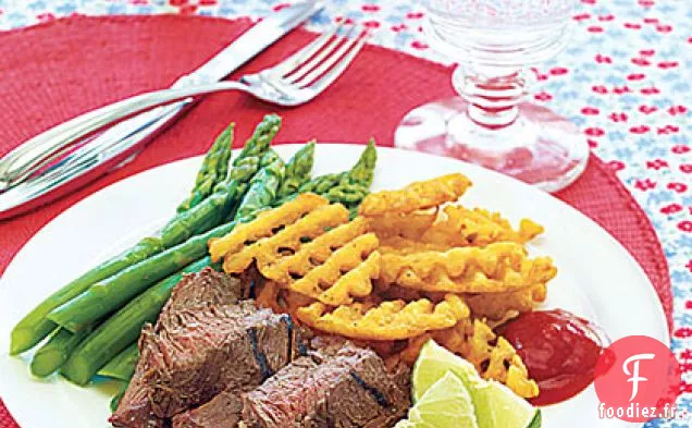Steak de Jupe Mariné aux Agrumes