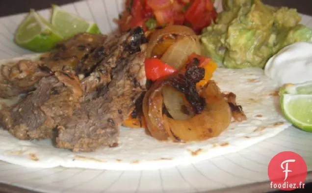 Steak Fajitas à l'Ail Rôti