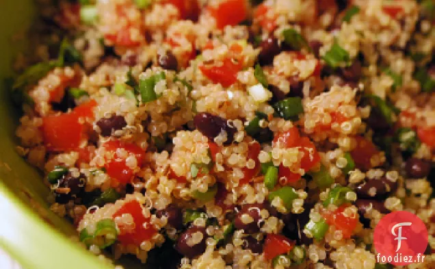 Salade de Quinoa aux Haricots Noirs et Tomates