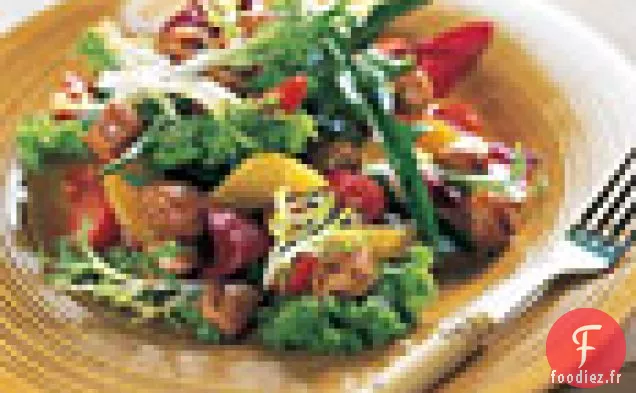 Salade d'Hiver aux Pétoncles de Laurier Sautés