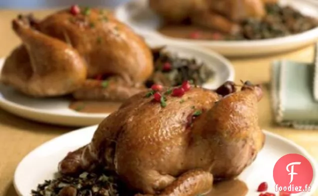 Poules Cornouailles glacées à la Grenade