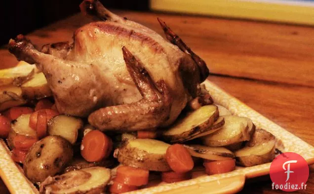 Poules de Cornouailles rôties à l'érable