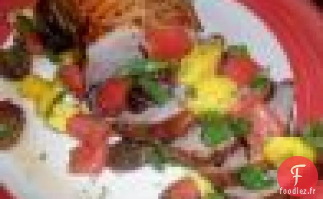 Salade de Pastèque et Fromage de Chèvre