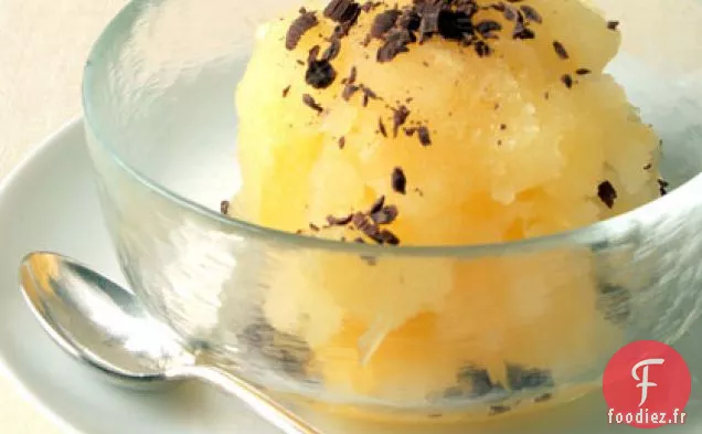Sorbet Orange Frais au Chocolat Doux-Amer