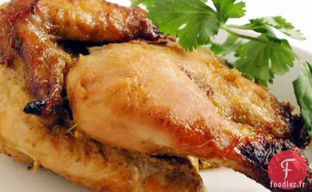 Poules de Cornouailles Marinées au Miel et à la Noix de Coco
