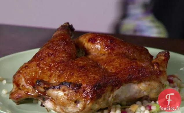 Poules de Gibier de Cornouailles à la Mélasse de Grenade