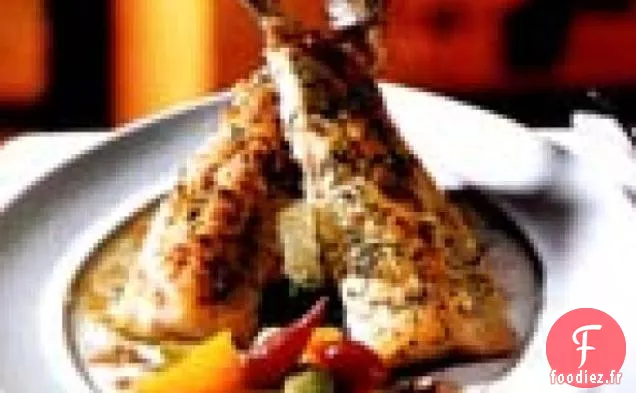 Omble de Fontaine aux Pacanes, au Citron et au Beurre Brun Persil