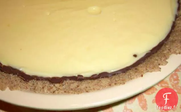 Tarte À La Crème Au Pamplemousse Avec Croûte Chocolat-Pacanes