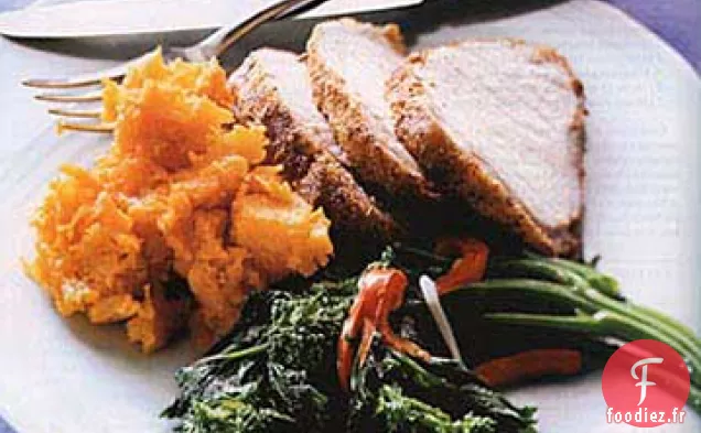 Longe de Porc Enrobée de Semoule de Maïs et de Cumin au Chili