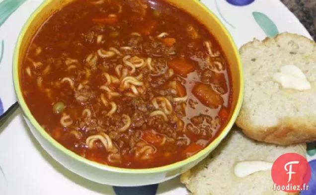 Soupe de Légumes Aux Nouilles Ramen