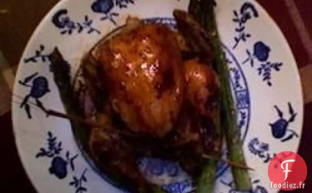 Poules De Cornouailles Avec Sauce À La Liqueur De Café