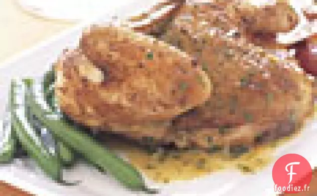 Poule Rôtie à l'Orange et aux Herbes