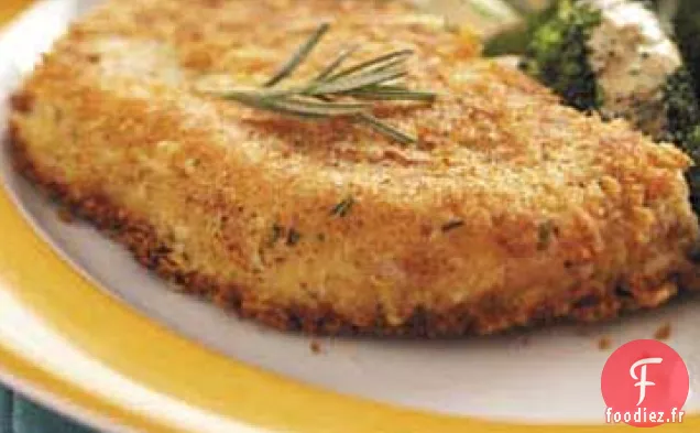 Recette de Côtelettes de Porc au Parmesan