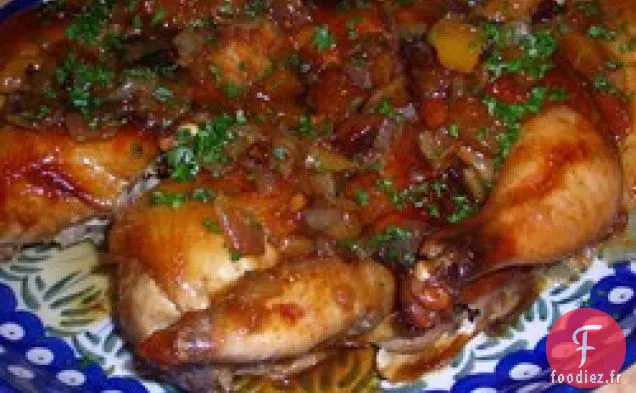 Poules De Gibier De Cornouailles Glacées Avec Vinaigrette À La Pistache À L'Abricot