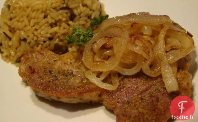 Filet de Porc Doré au Beurre et Oignons