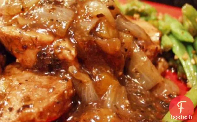 Côtelettes de Porc à la Sauce aux Baies de Thé
