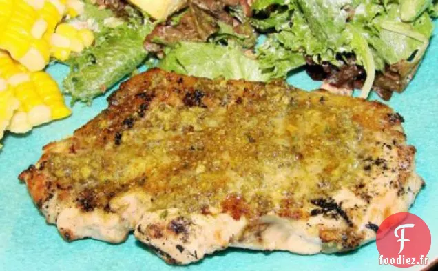 Côtelettes De Porc Garnies de Pesto