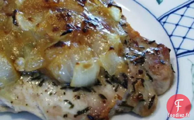 Rôti De Porc Farci À L'Oignon