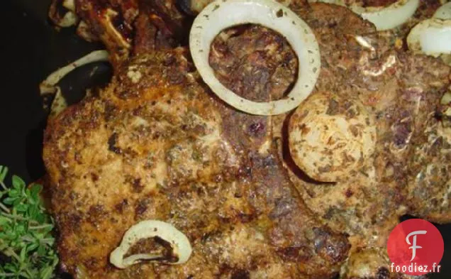 Schweinebraten - Côtelettes de Longe de Porc Marinées