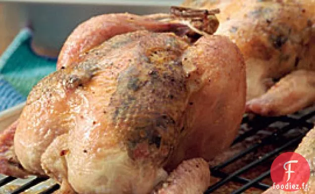 Poules De Cornouailles Parfumées à la Truffe Avec Prosciutto Et Champignons Sauvages