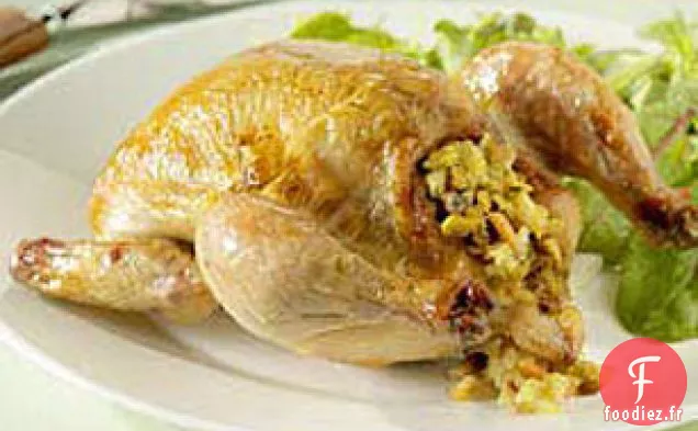 Poules de Cornouailles Farcies À la Saucisse
