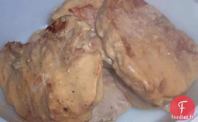 Côtelettes en Sauce aux Champignons