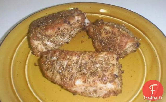 Côtelettes de Porc frottées au poivre