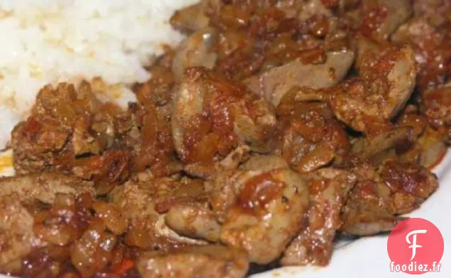 Repas de Foie de Poulet Simple Croate