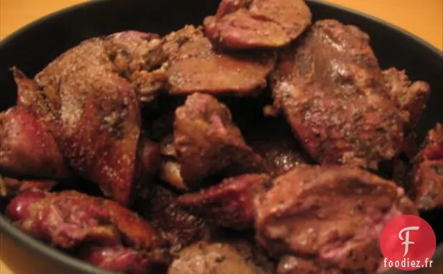 Poulet Rôti Aux Foies De Poulet
