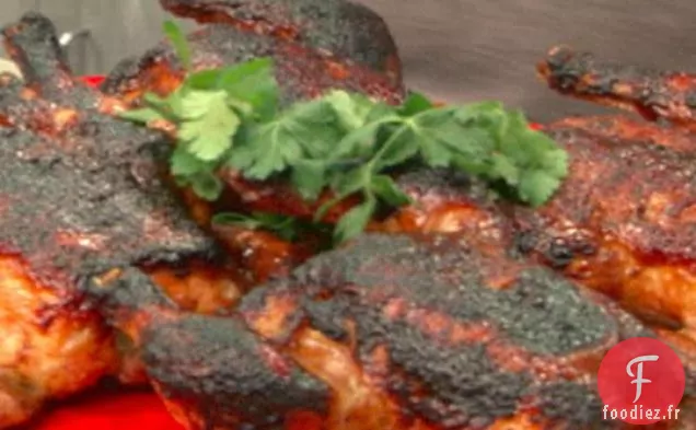 Poule de Cornouailles Frottée Garam Masala avec Glaçage Érable-Tamarin