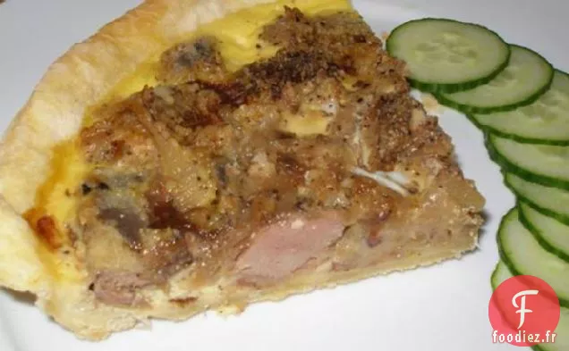Tarte au Foie et à l'Oignon