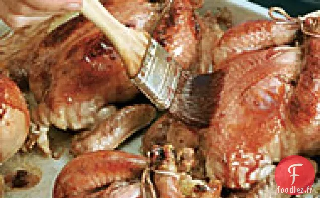 Glaçage À L'eau-De-vie À L'Érable Pour Poules De Gibier De Cornouailles