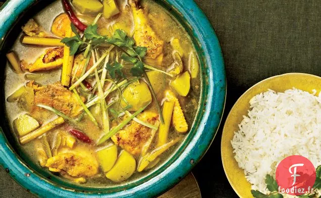 Ragoût de Poule de Cornouailles à la Citronnelle et aux Piments