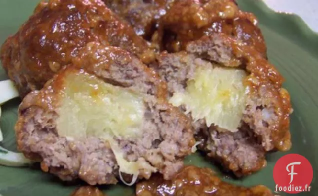 Boulettes De Viande Farcies Aux Morceaux D'Ananas