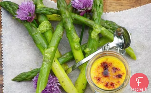 Asperges, Keens Cheddar Brûlée